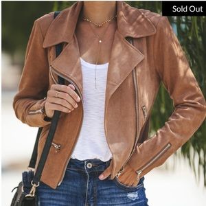 VICI Collections suede camel jacket